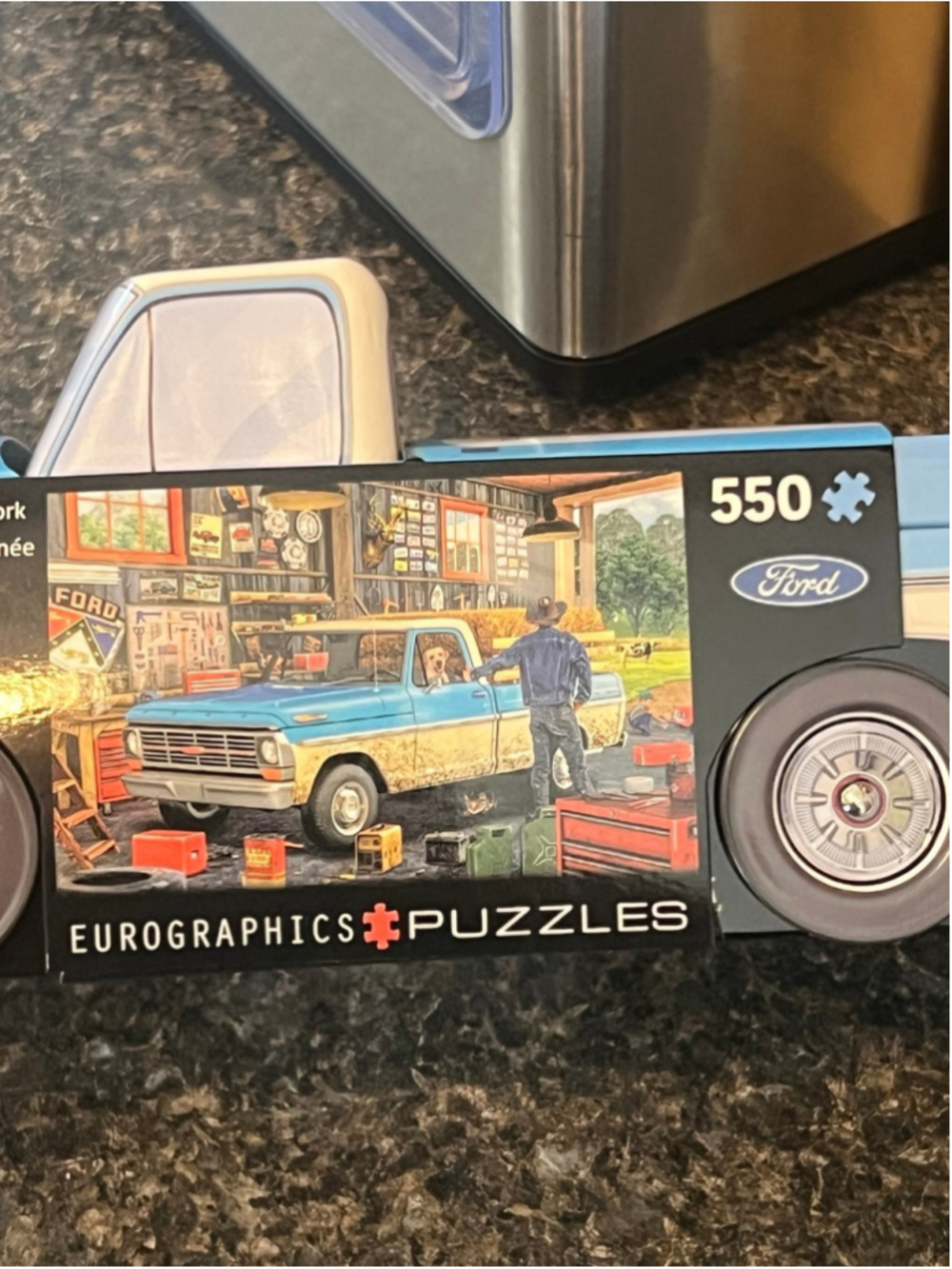New Puzzle Tin Hard Days Work Ford Pickup 550 Piece Jigsaw - Picture 12 of 12